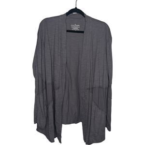 Neon Buddha Cardigan Womens 3X Plus Dark Gray Open Boho Patchwork Lagenlook